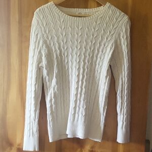 St. John's Bay Cream Cable Knit Sweater